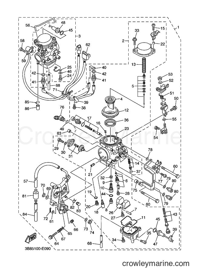 Yamaha Motors XVS1100 (3B8B) [010] - CARBURETOR