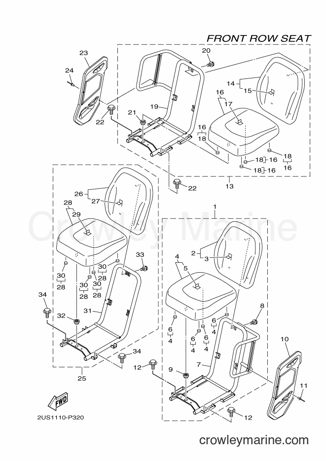 Yamaha Motors YXC700 (2PG2) [010] - SEAT