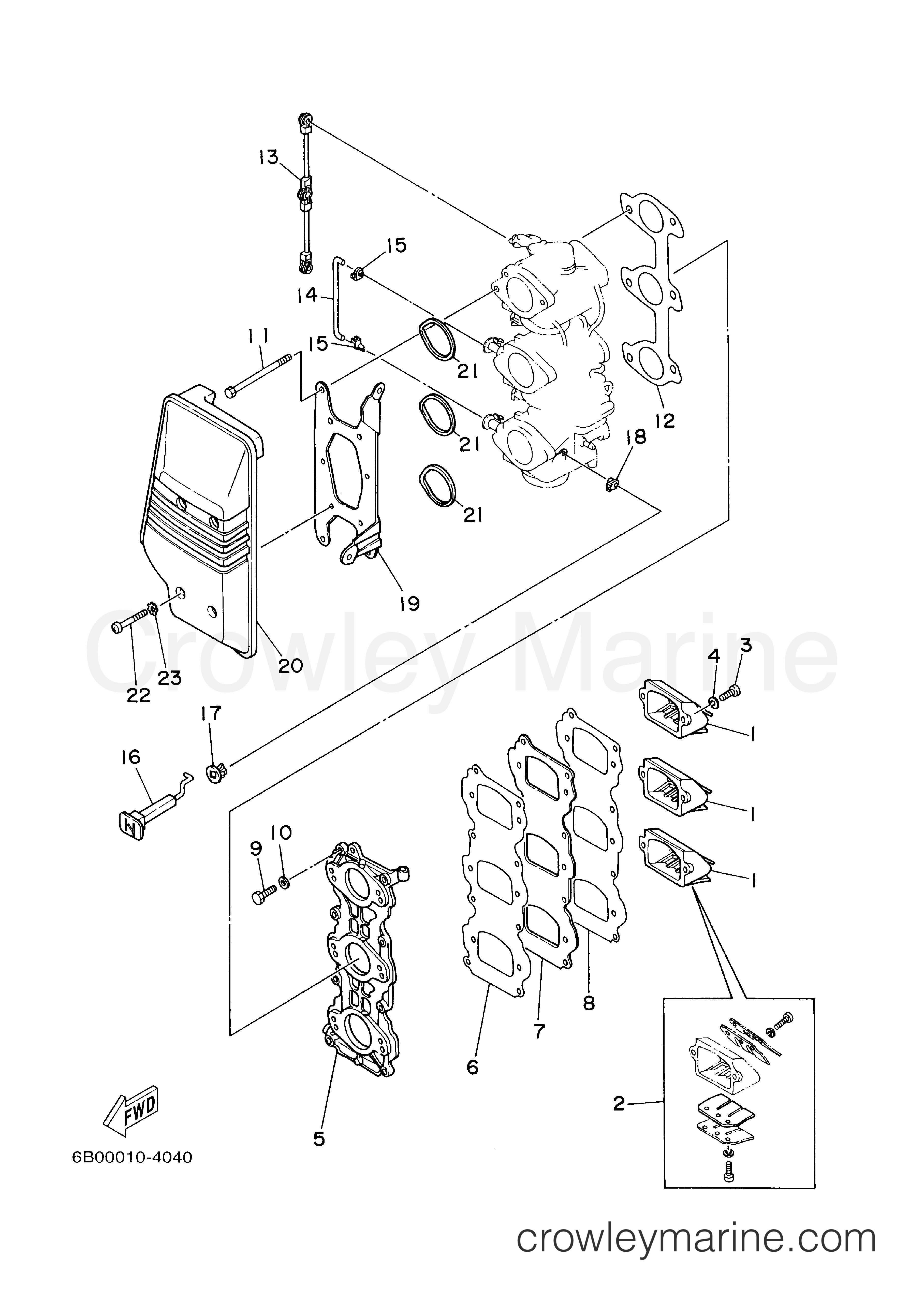 Yamaha Motors E60MLHY - INTAKE