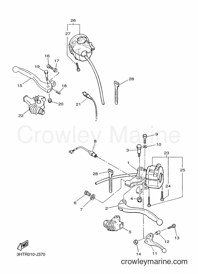 2013 Street Bike SR400 - SR400 (3HTV) [010] - HANDLE SWITCH & LEVER