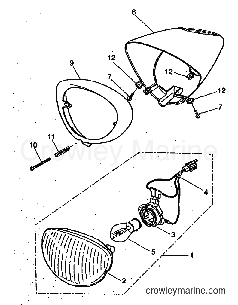 1999 Scooter YH50 - YH50 (5KG1) [010] - HEADLIGHT