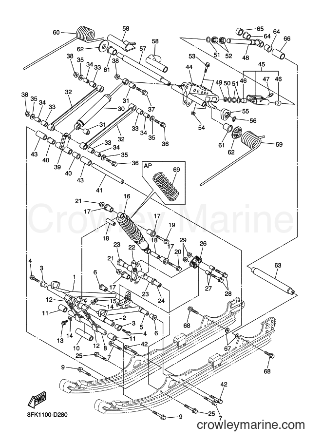 2005 Snowmobile RX10M - RX10M (8FW2) [010] - TRACK SUSPENSION 2