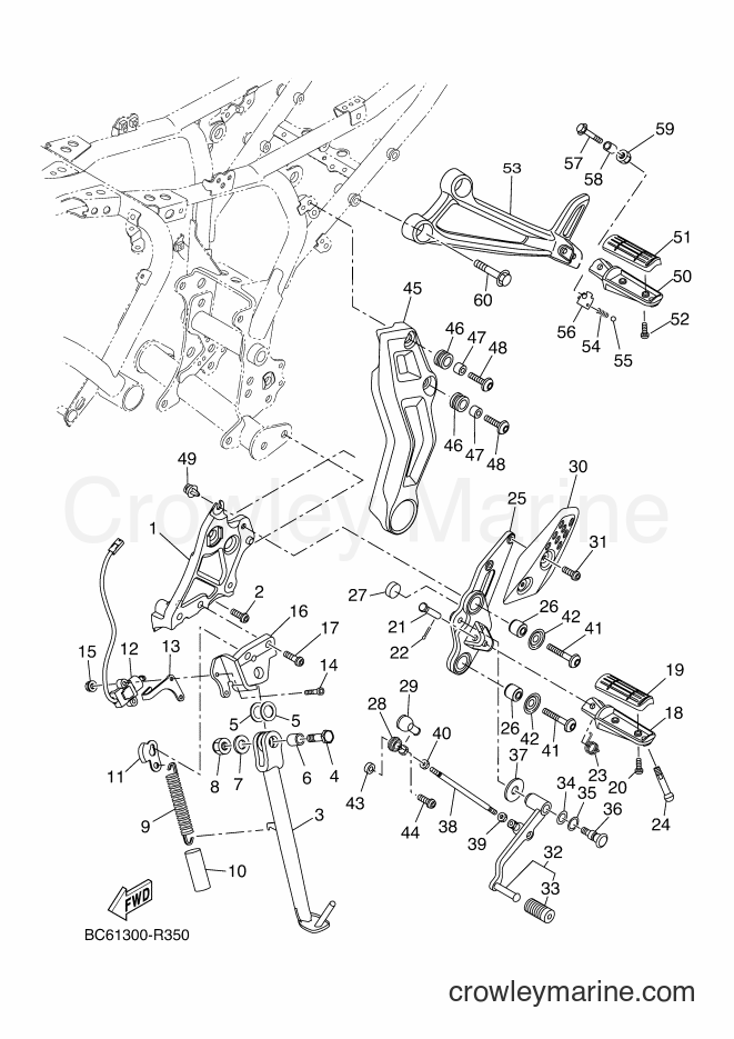 Yamaha Motors MTT690-A (BC64) [020] - STAND & FOOTREST