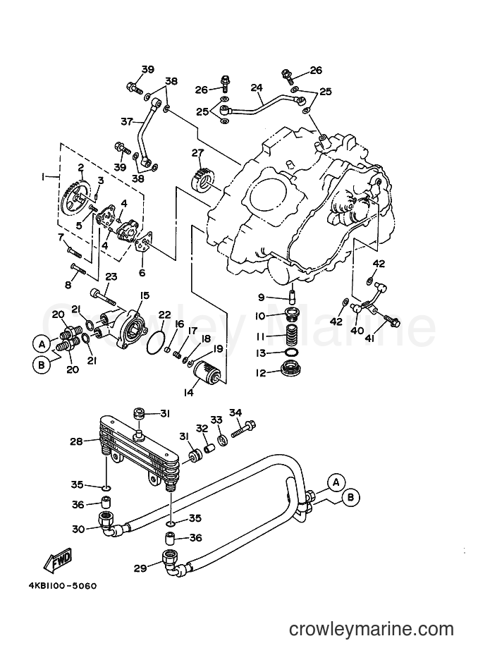 1998 ATV YFM350FW-X - YFM350FW-X (4KB9) [020] - OIL PUMP