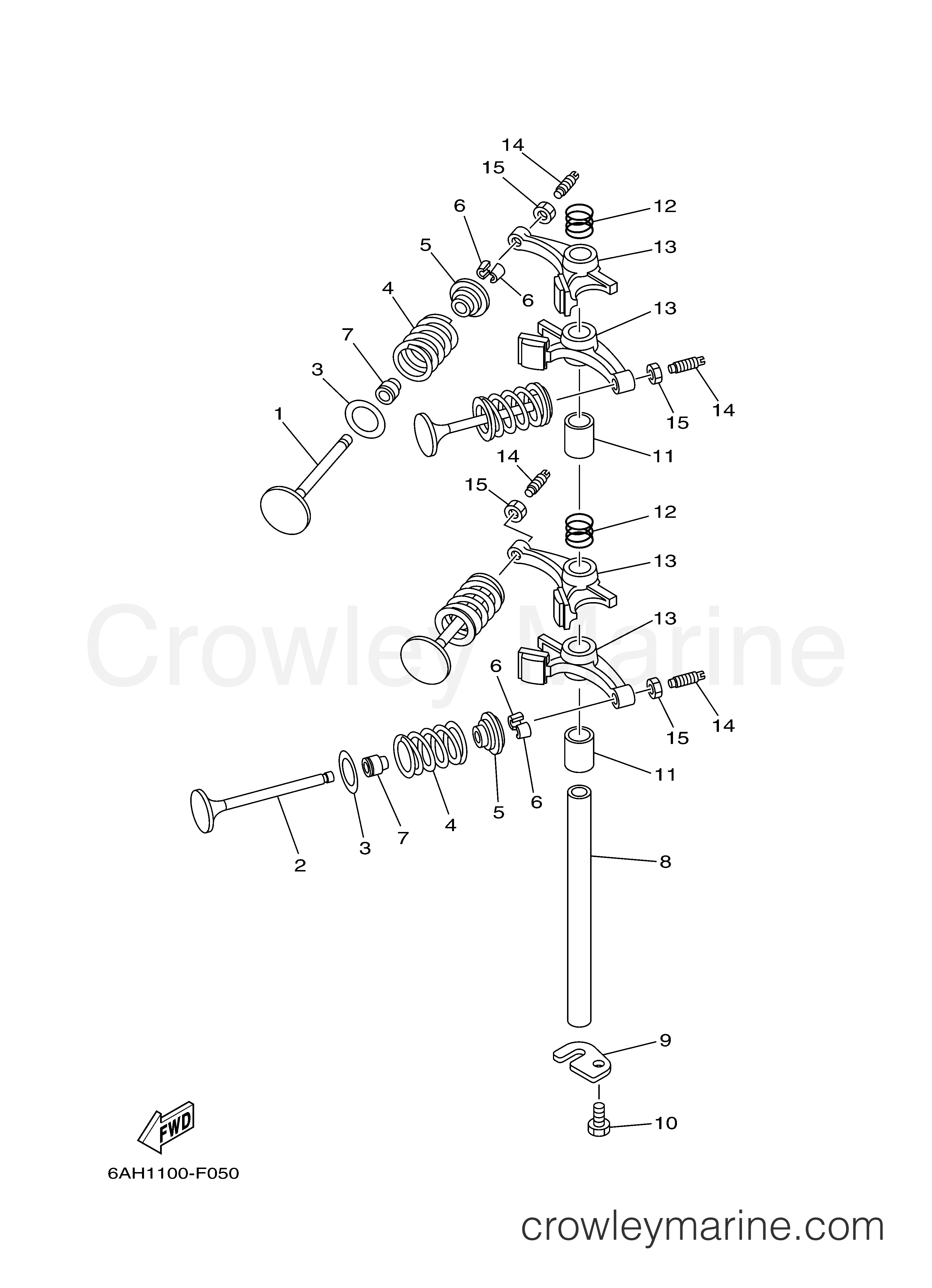 Yamaha Motors F15LPHA - VALVE