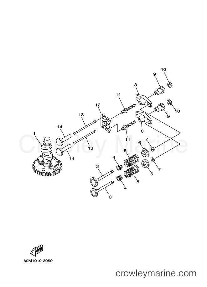 Yamaha Motors F2AMHS (6S77) [100] - VALVE