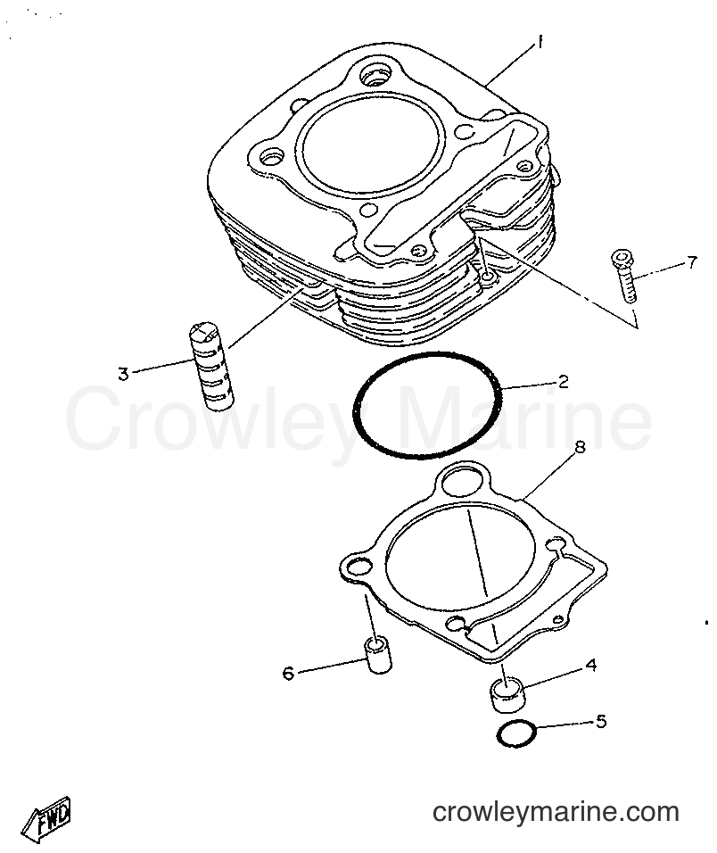 Yamaha Motors SR250 (21L2) [999] - CYLINDER