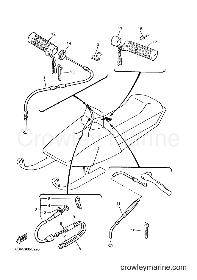 Yamaha Motors VT480TR (8CK3) [030] - CONTROL CABLE