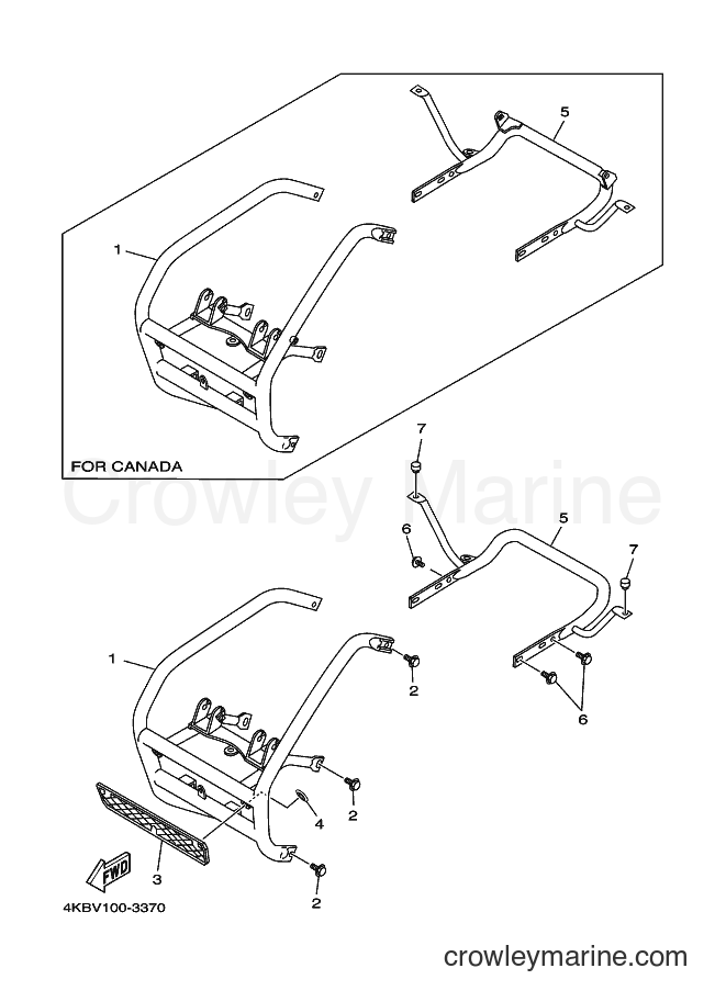 2004 ATV YFM350FW-X - YFM350FW-X (4KBY) [010] - GUARD