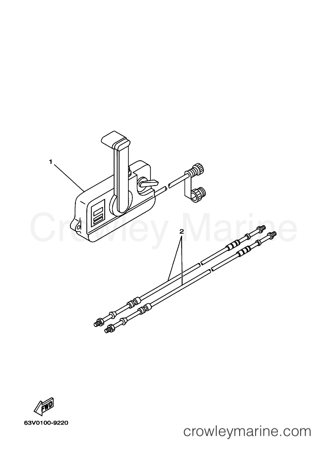 Yamaha Motors 15F (63W0) [04A] - REMOTE CONTROL BOX