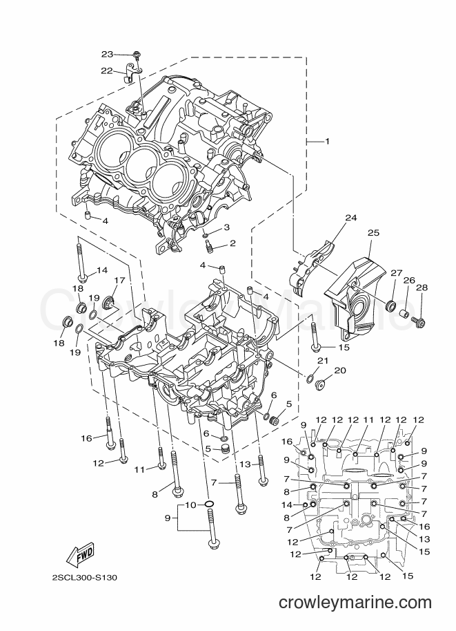 2017 Street Bike MT09TRA - MT09TRA (2SCL) [010] - CRANKCASE