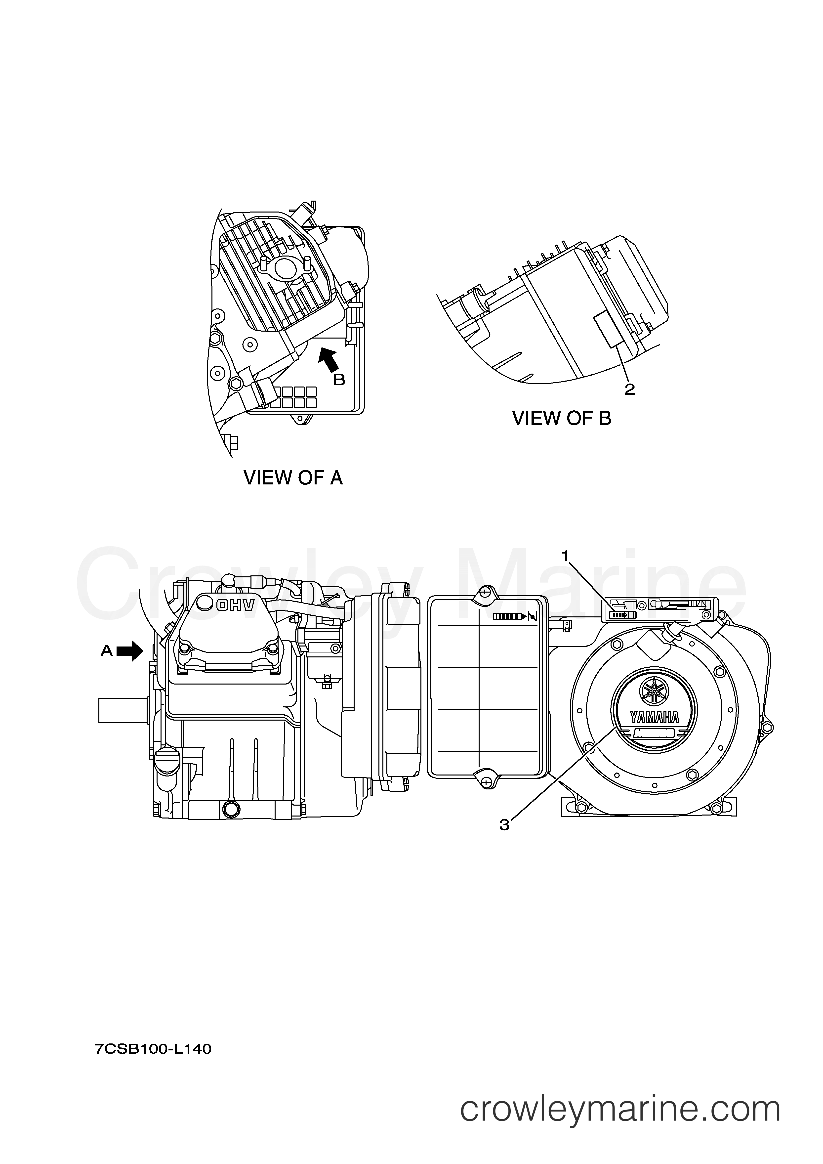 Yamaha Motors MZ300K3U-M - EMBLEM LABEL