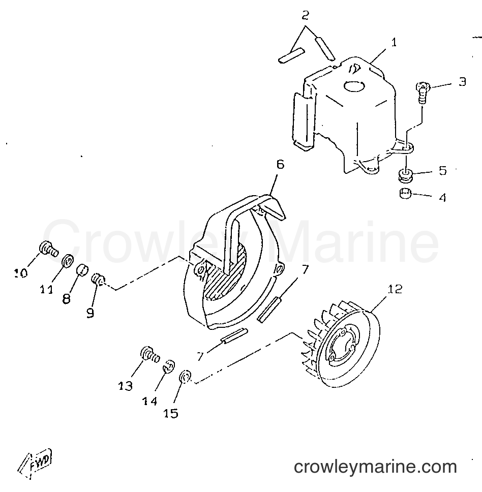 1998 Scooter CW50RS - CW50RS (4TDK) [010] - AIR SHROUD & FAN