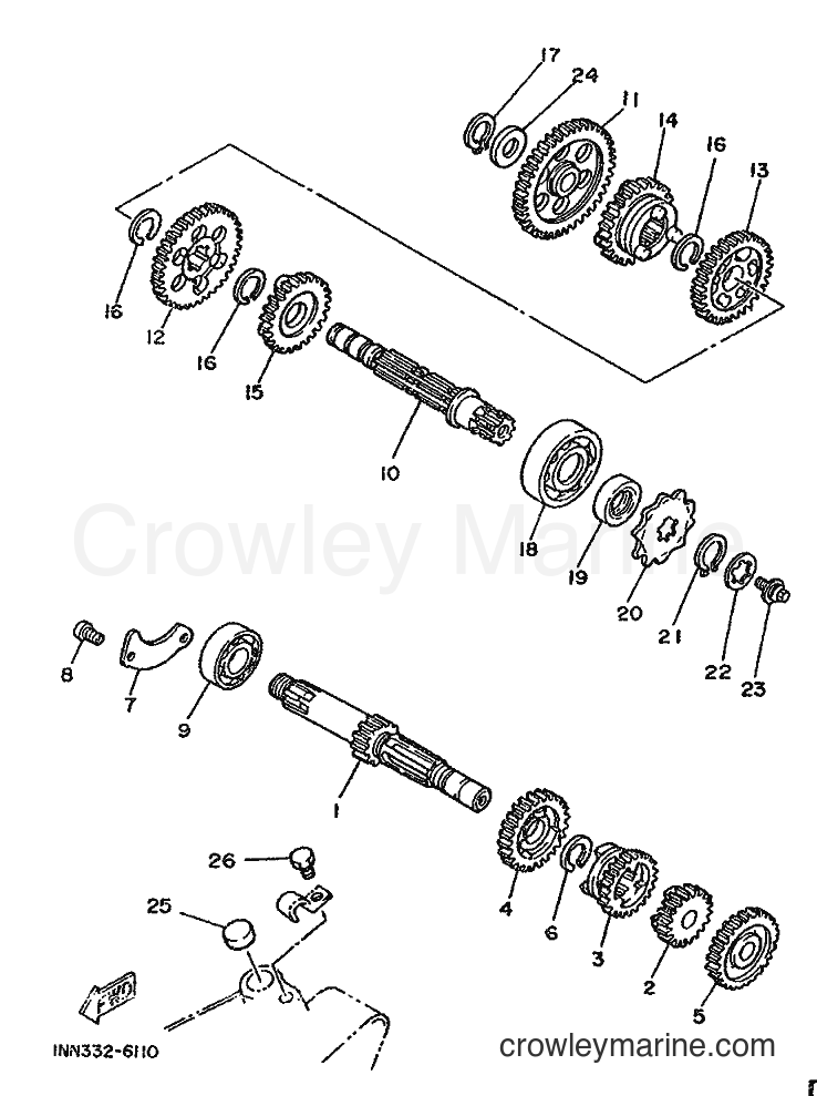 1986 Scooter DT50M - DT50M (1NN) [999] - TRANSMISSION