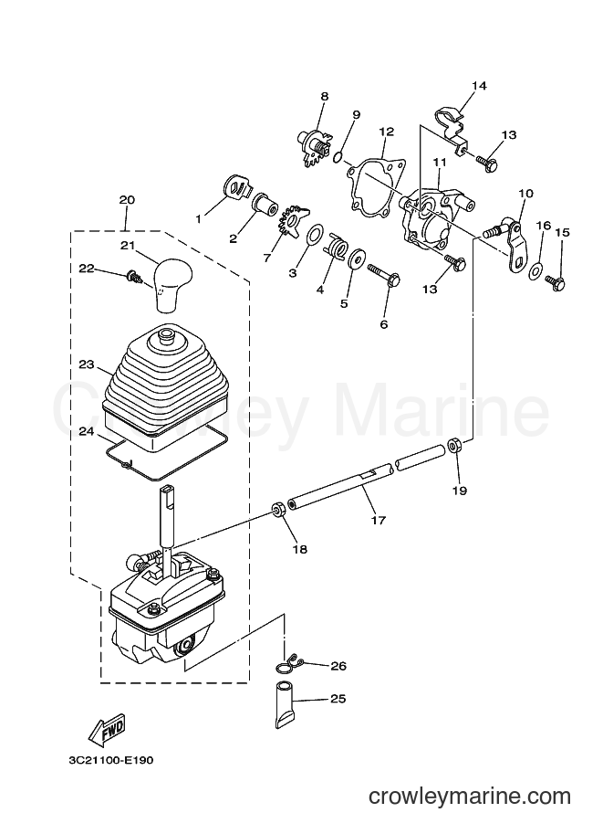 2008 ATV YFM450FAS - YFM450FAS (3C2E) [010] - SHIFT SHAFT