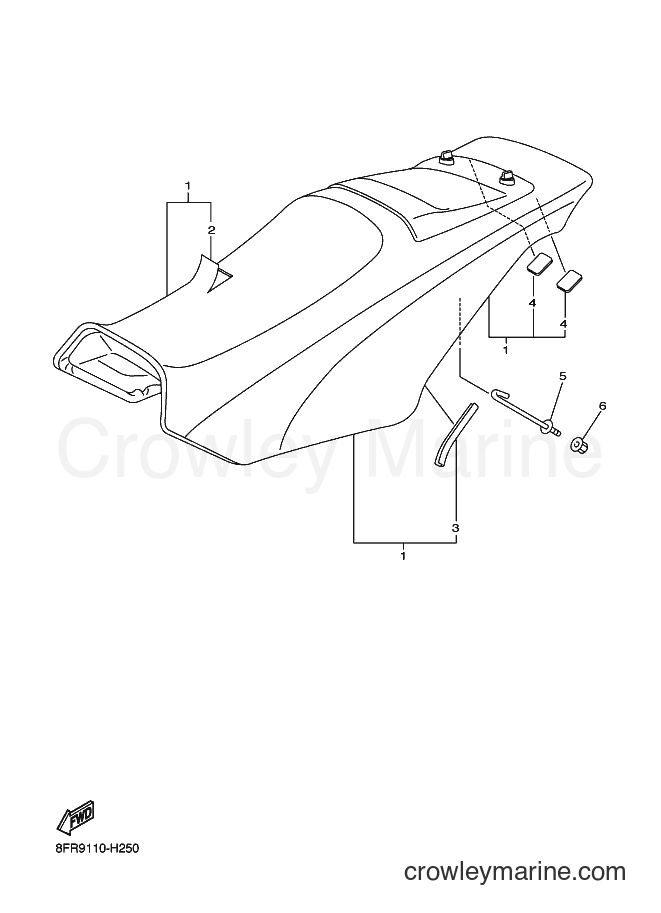 2009 Snowmobile RX10ST - RX10ST (8FT7) [020] - SEAT