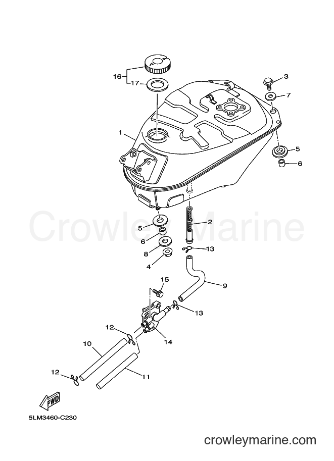 2004 Scooter T105SE - T105SE (5LM4) [010] - FUEL TANK