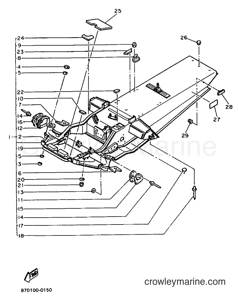 Yamaha Motors CS340P (87D1) [010] - FRAME