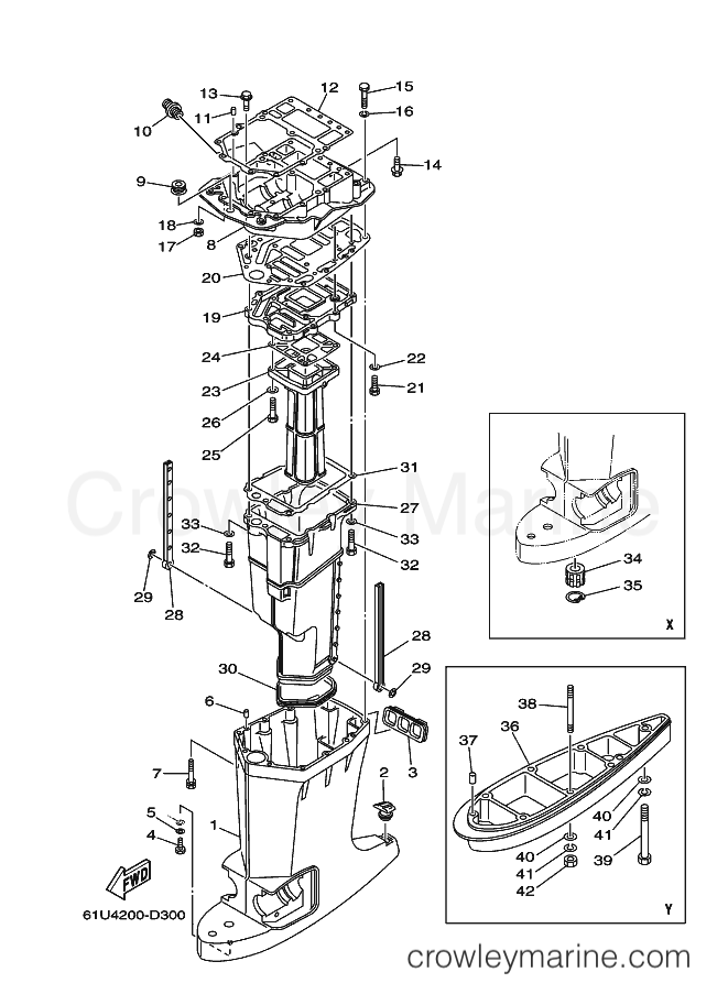 Yamaha Motors E115AETL (61U4) [080] - UPPER CASING
