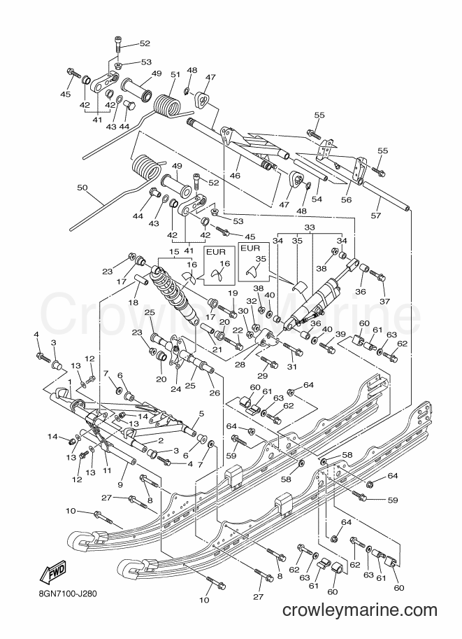 2010 Snowmobile RPZ50S - RPZ50S (8GN7) [020] - TRACK SUSPENSION 2