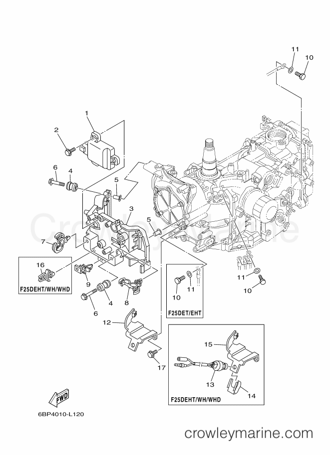 Yamaha Motors F25DEL (6BP5) [410] - ELECTRICAL 1