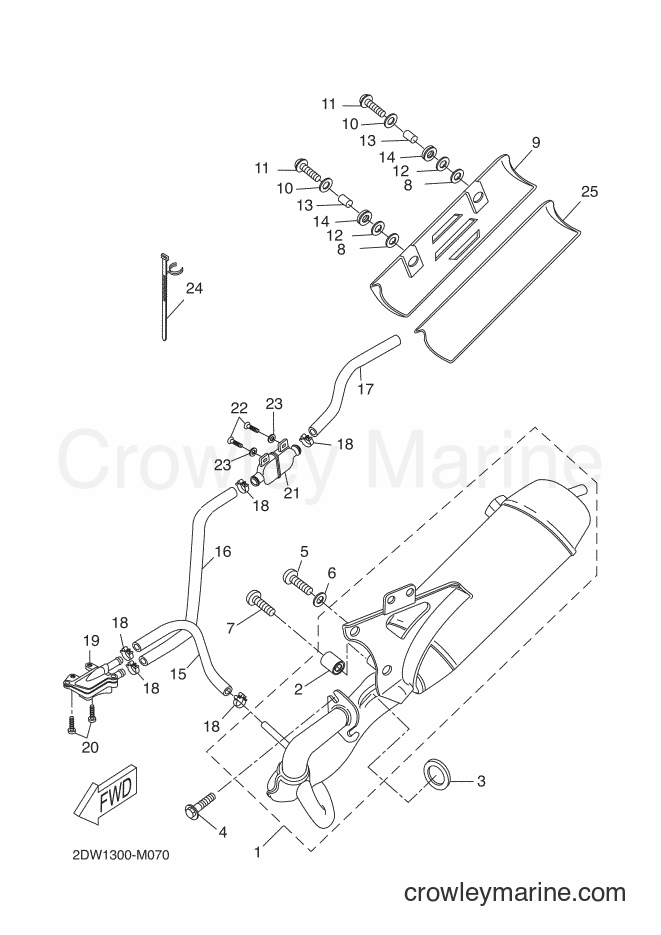 Yamaha Motors CW50E (2DW2) [020] - EXHAUST