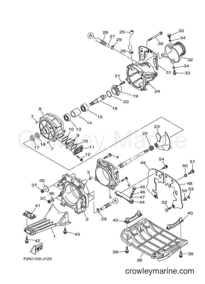Yamaha Motors VX1100A-L (F2NL) [010] - JET UNIT 1