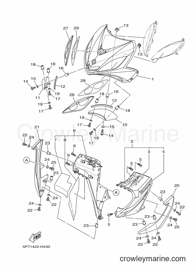 2009 Scooter T135HC - T135HC (5P71) [020] - ACCESSORY PARTS