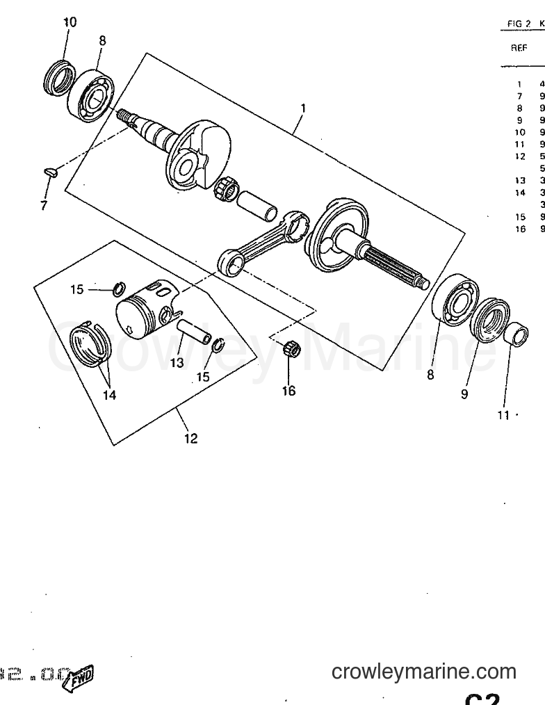 1998 Scooter YQ50 - YQ50 (5DN3) [999] - CRANKSHAFT & PISTON