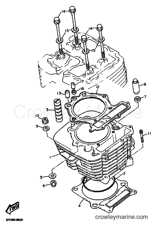 2001 Dirt Bike TT600R - TT600R (5CH4) [050] - CYLINDER