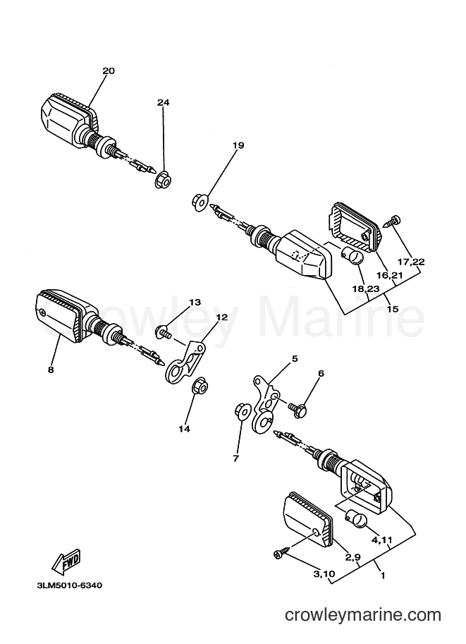 1998 Scooter DT50LC - DT50LC (3UN6) [010] - FLASHER LIGHT