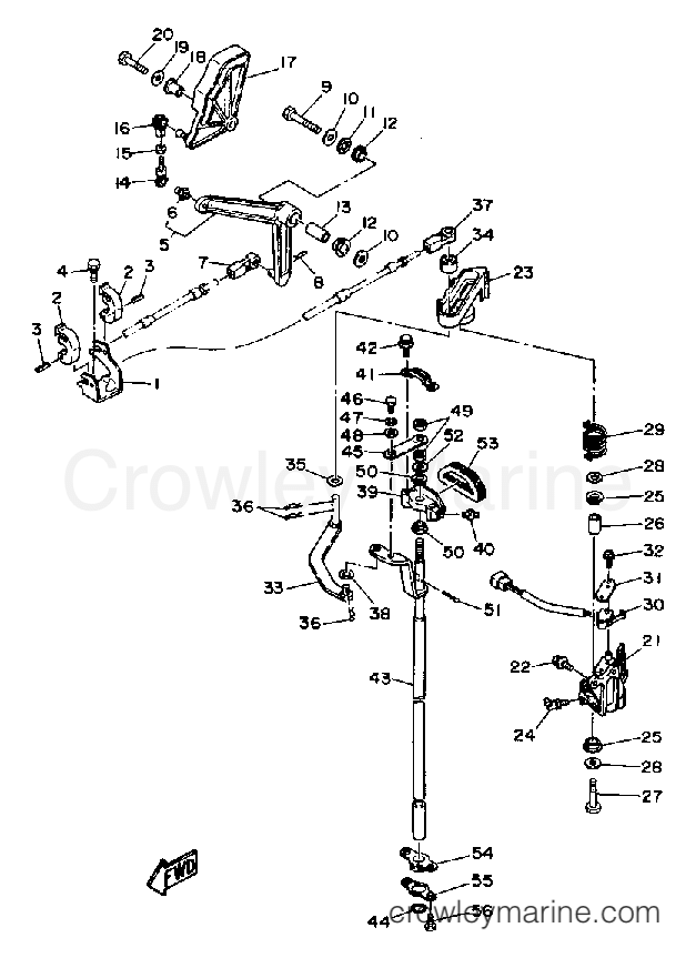 Yamaha Motors L250TURQ - CONTROL ENGINE