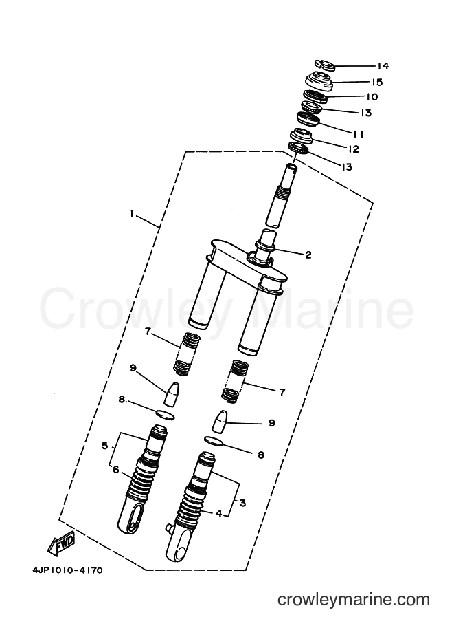1998 Scooter YV50 - YV50 (5BM2) [020] - FRONT FORK