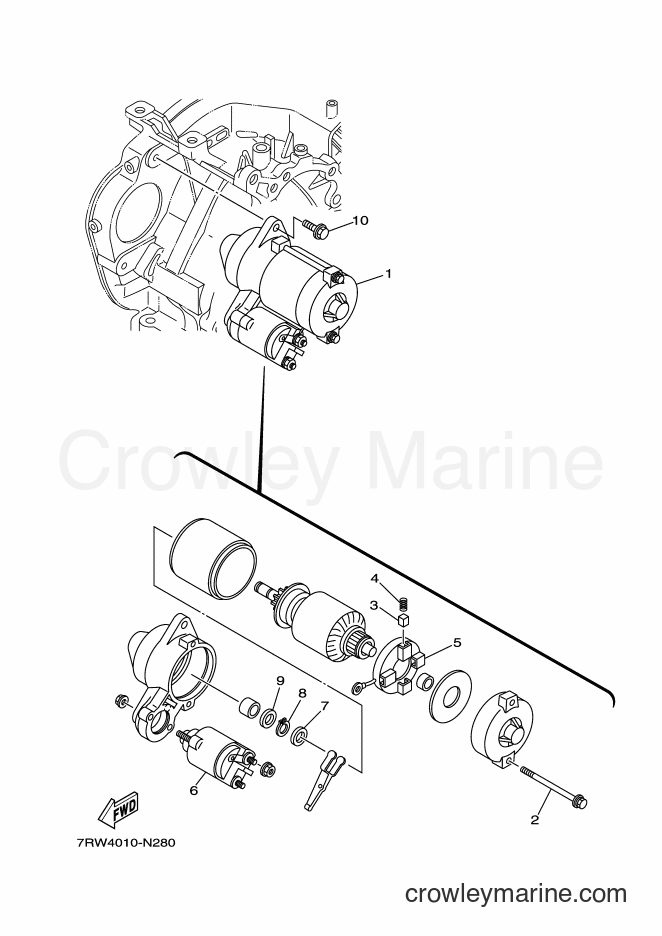2017 Snowblower YT1070 - YT1070 (7RW5) [010] - STARTING MOTOR