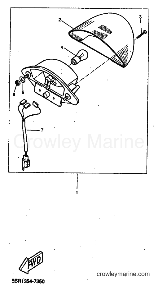 1998 Scooter YQ50 - YQ50 (5DR3) [999] - TAILLIGHT
