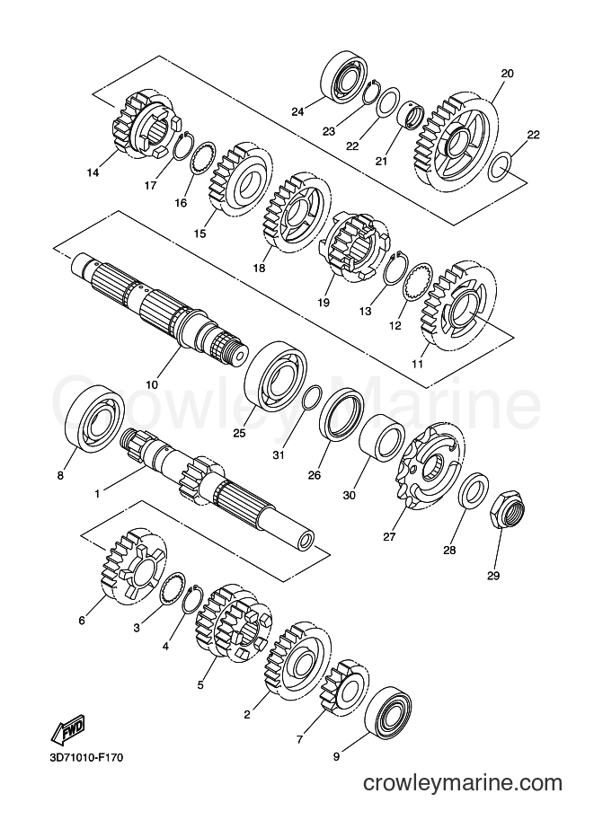 2009 Dirt Bike WR250R - WR250R (32D5) [010] - TRANSMISSION