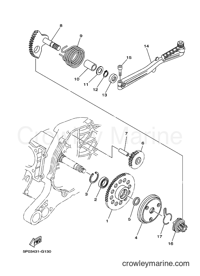 Yamaha Motors AT135 (5P11) [010] - STARTER