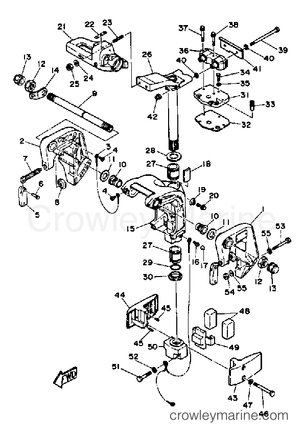 Yamaha Motors 25ELRQ - BRACKET 1