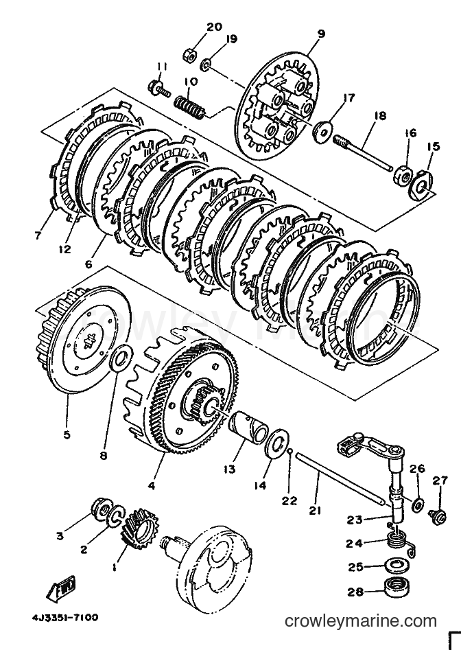 Yamaha Motors DT125-MX (4J3) [999] - CLUTCH
