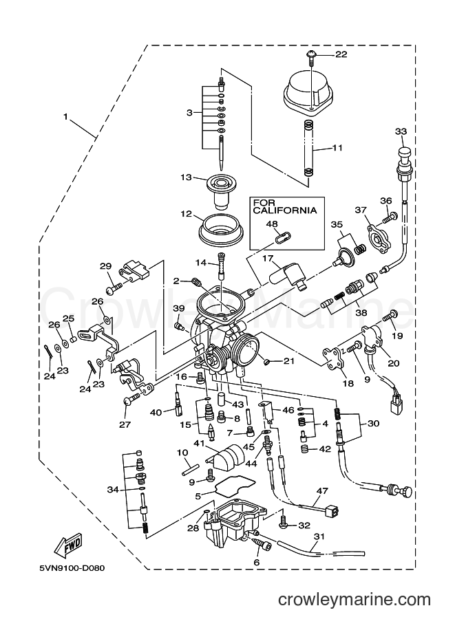 2007 Cruiser XV1700AT - XV1700AT (5VPG) [020] - CARBURETOR