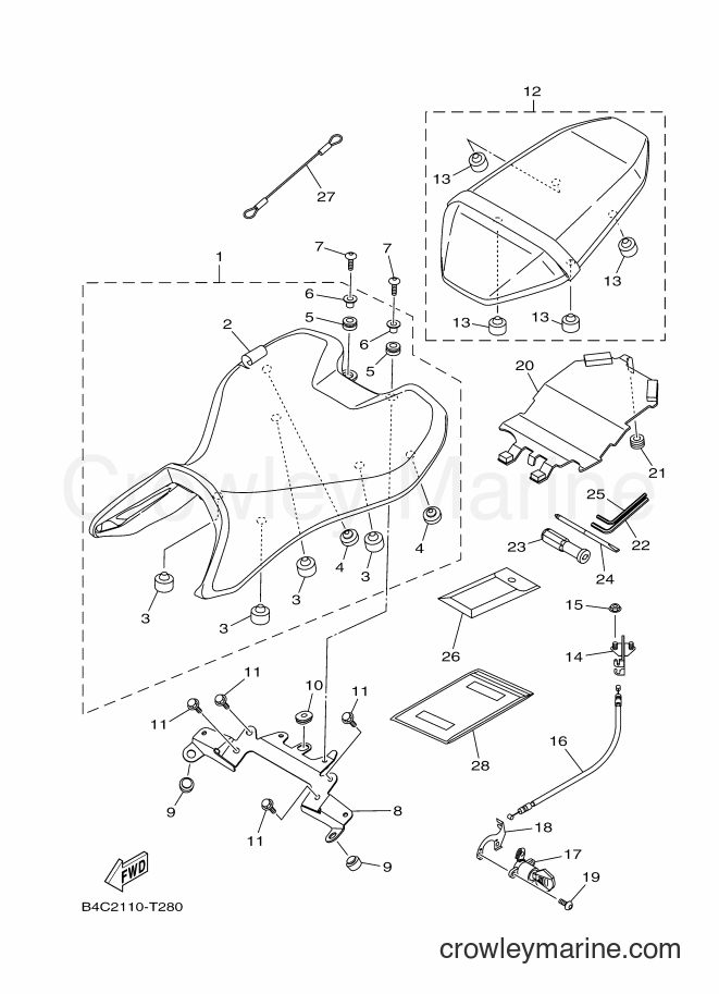 Yamaha Motors MTN690-A (B4C7) [010] - SEAT