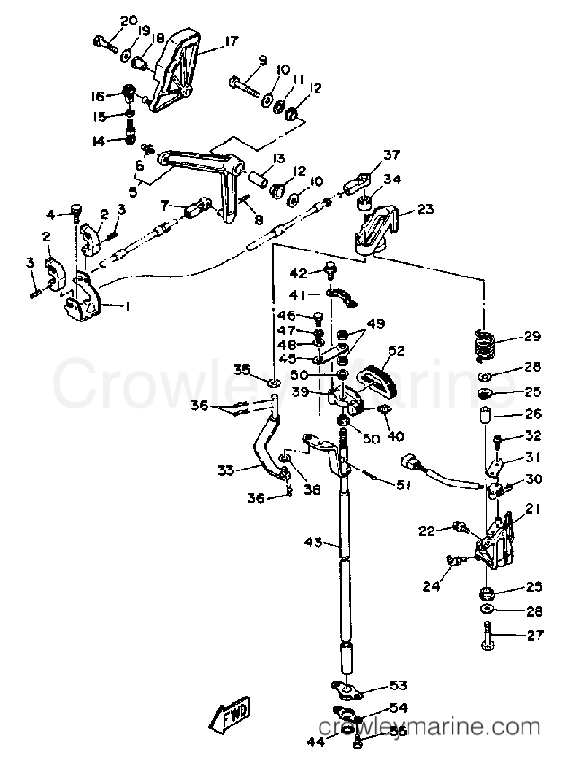 Yamaha Motors 250TURP - CONTROL ENGINE