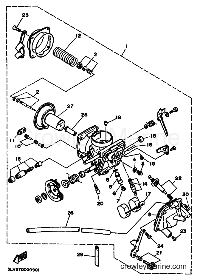1997 Cruiser XV250S - XV250S (3LSJ) [030] - CARBURETOR