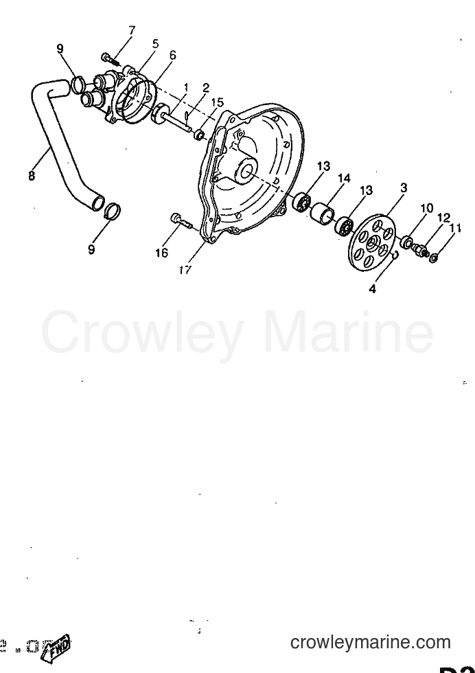1998 Scooter YQ50 - YQ50 (5DN3) [999] - WATER PUMP