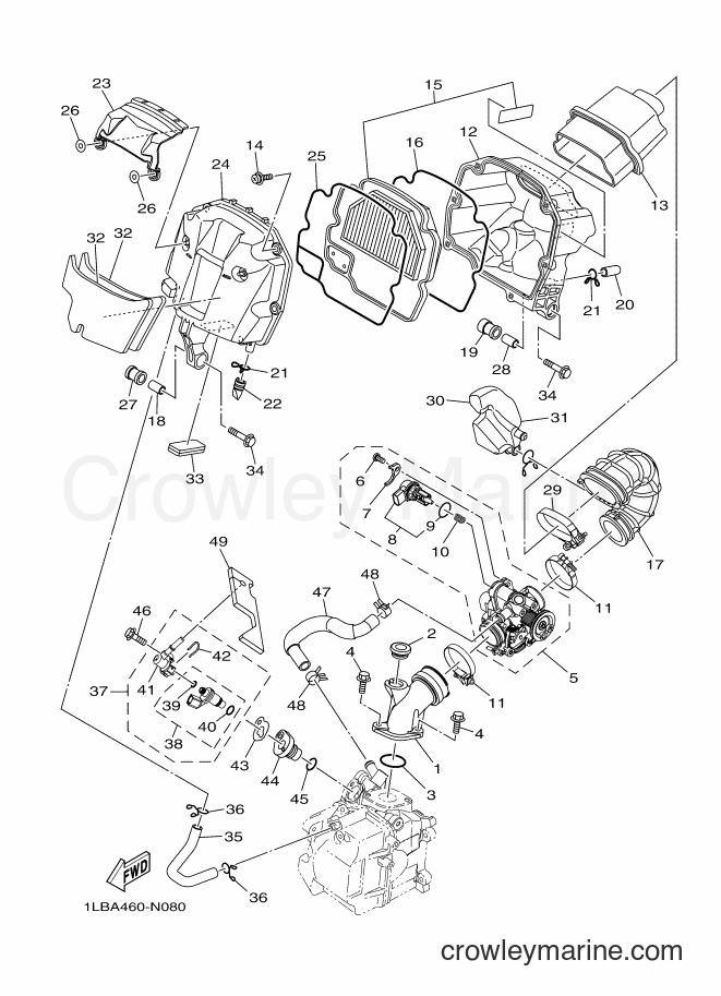 Yamaha Motors AL125FC (1LBC) [010] - INTAKE