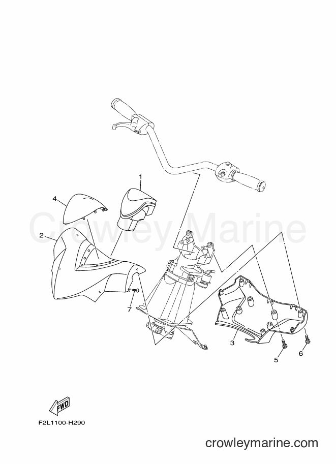 Yamaha Motors VX1100B-L (F2NR) [010] - STEERING 2