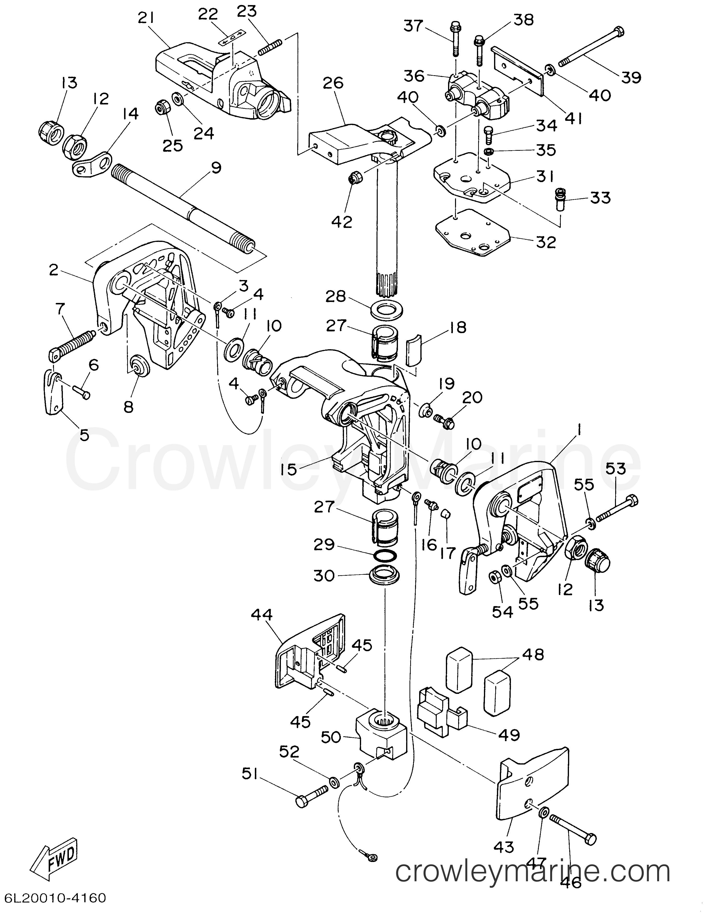 Yamaha Motors 25MLHZ - BRACKET 1