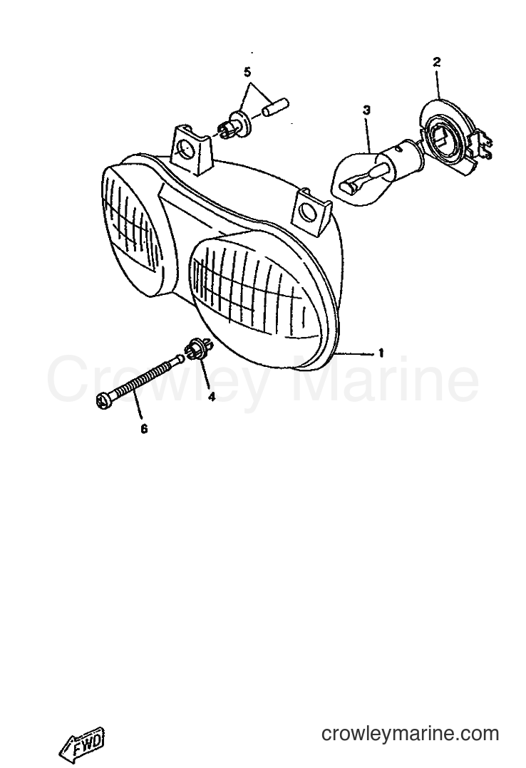 1996 Scooter CW50RSP - CW50RSP (4WL1) [999] - FARO DELANTERO