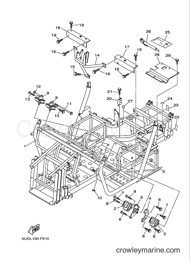 Yamaha Motors YXR660F (5UGK) [010] - FRAME