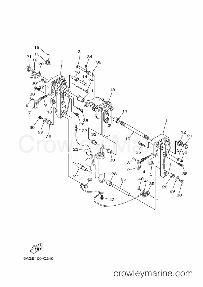 Yamaha Motors F20BEPS (6AHC) [610] - BRACKET 2